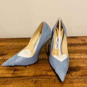 NEVER WORN! Jimmy Choo Cass in Smokey blue.